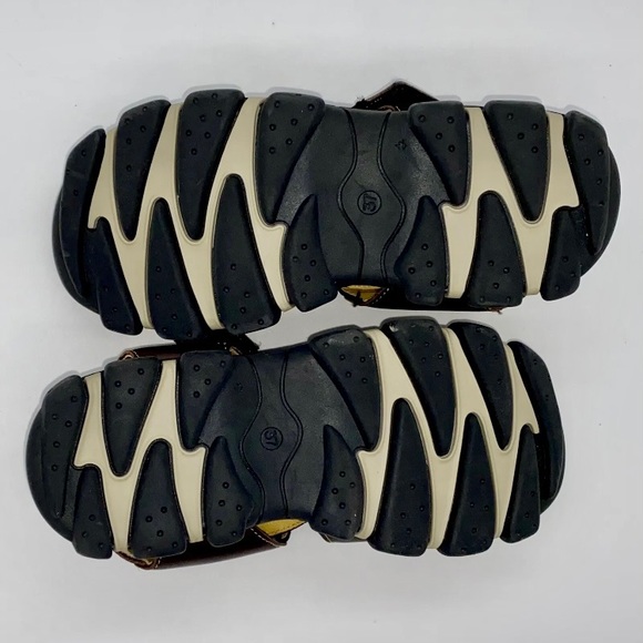 KENZO Junior Original Brown Leather Open Weave Monk Strap Sandals Sz 5.5US/37EU. - Picture 13 of 16